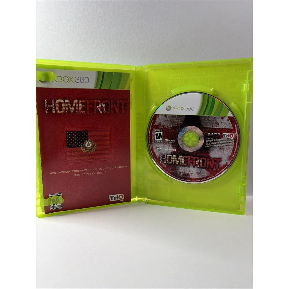 Homefront Xbox 360 Video Game THQ 2011 CIB NTSC-U/C 0752919551455